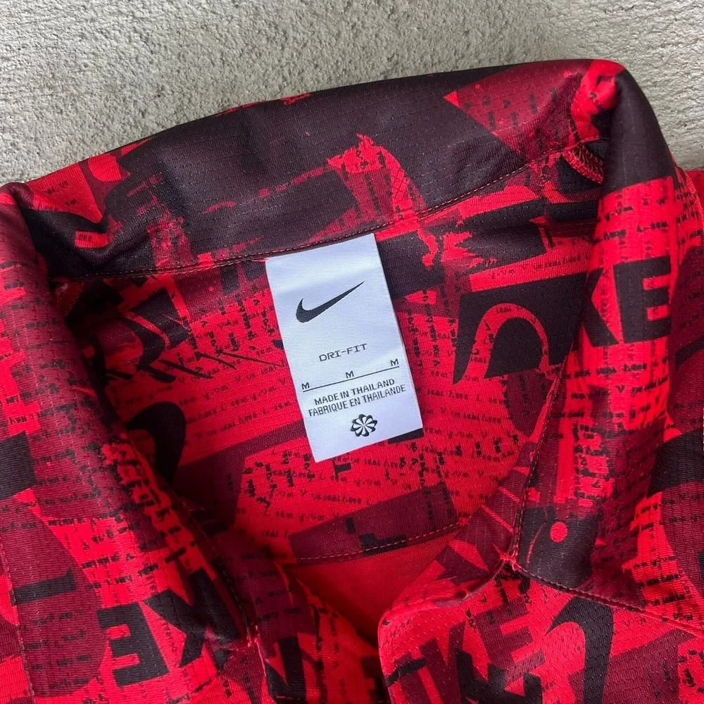 Nike‎ Dri-FIT Basketball Shirt Red Mens M Shooting Top DX7860